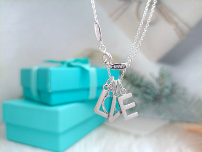 [Lioran]LOVE TEXT PEDANT NECKLACE