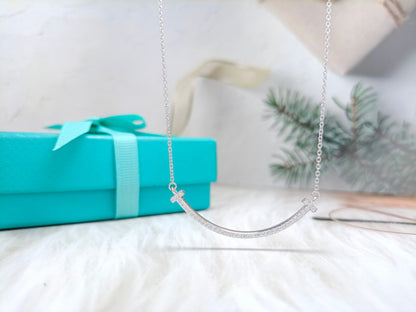 [Lioran]BIG SMILE PEDANT DIAMOND NECKLACE