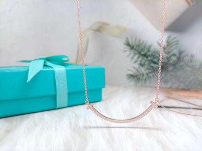 [Lioran]BIG SMILE PEDANT DIAMOND NECKLACE