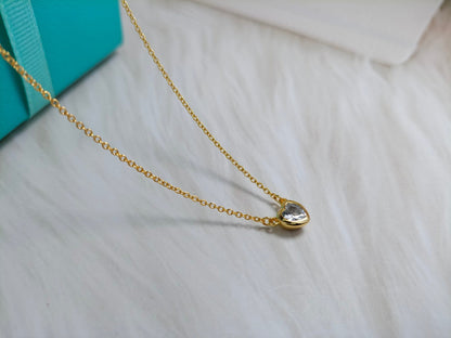 [Lioran]HEART BIG DIAMOND NECKLACE