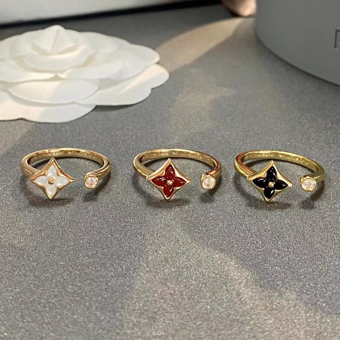 [⭐Lioran]STAR 1 DIAMOND OPEN RING