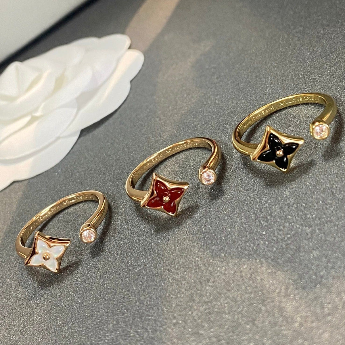 [⭐Lioran]STAR 1 DIAMOND OPEN RING