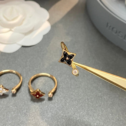 [⭐Lioran]STAR 1 DIAMOND OPEN RING