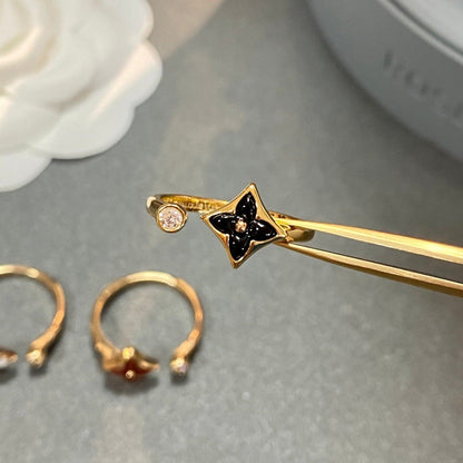 [⭐Lioran]STAR 1 DIAMOND OPEN RING