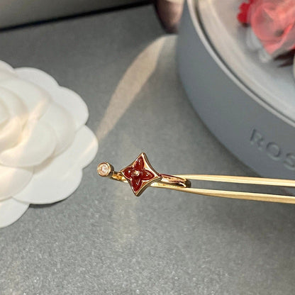 [⭐Lioran]STAR 1 DIAMOND OPEN RING