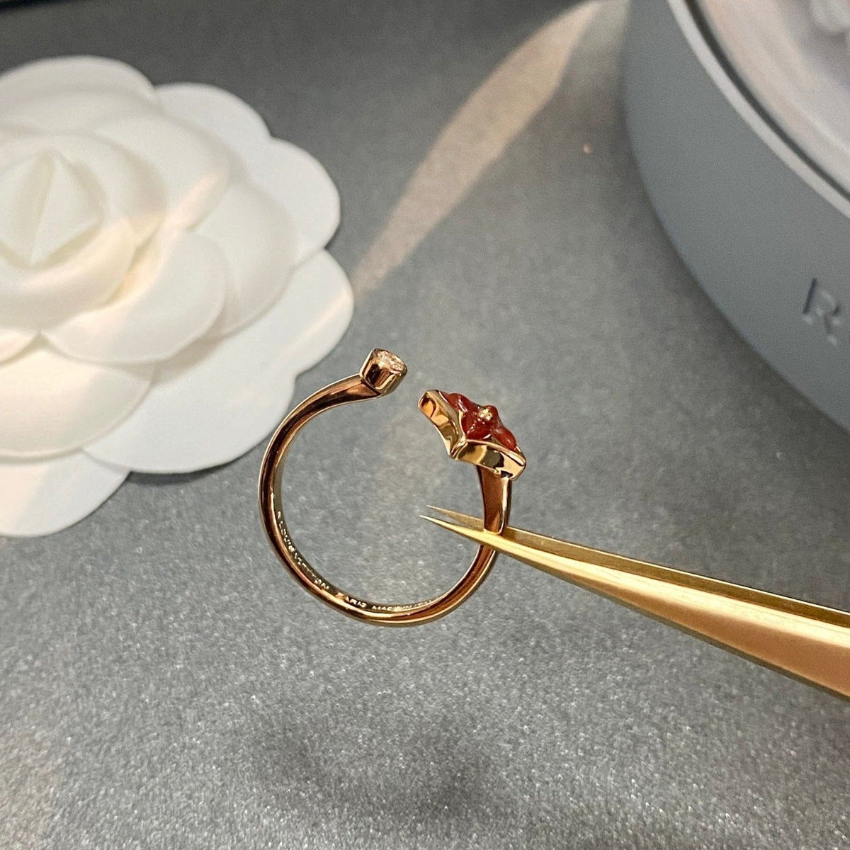 [⭐Lioran]STAR 1 DIAMOND OPEN RING