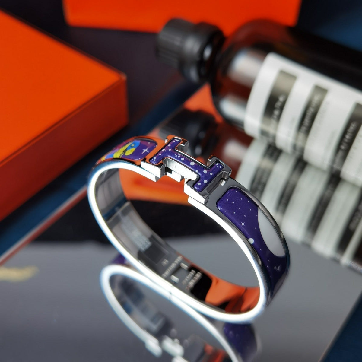 [⭐Lioran]H STAR AND MOON BRACELET 12MM