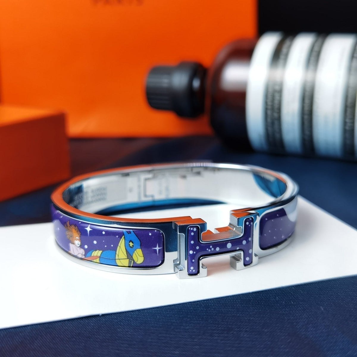 [⭐Lioran]H STAR AND MOON BRACELET 12MM