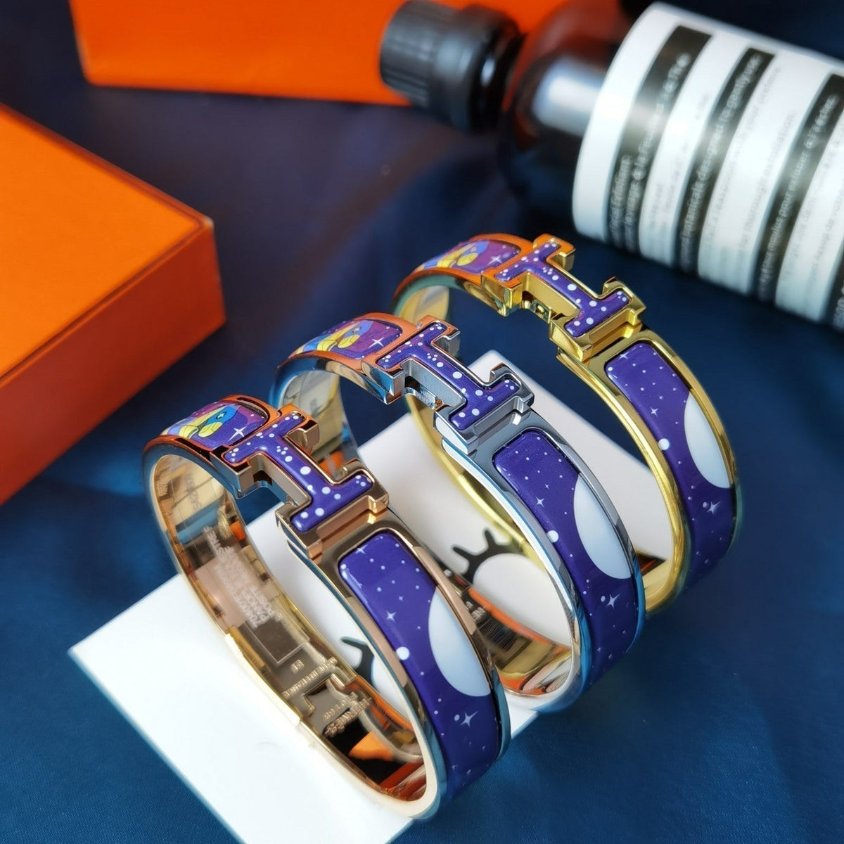[⭐Lioran]H STAR AND MOON BRACELET 12MM