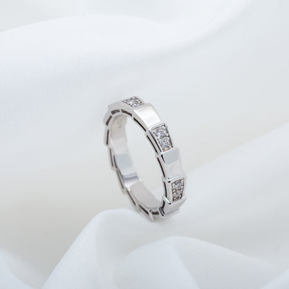 [⭐Lioran]SERPENTI RING SILVER  3MM