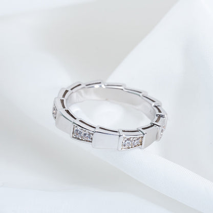 [⭐Lioran]SERPENTI RING SILVER  3MM
