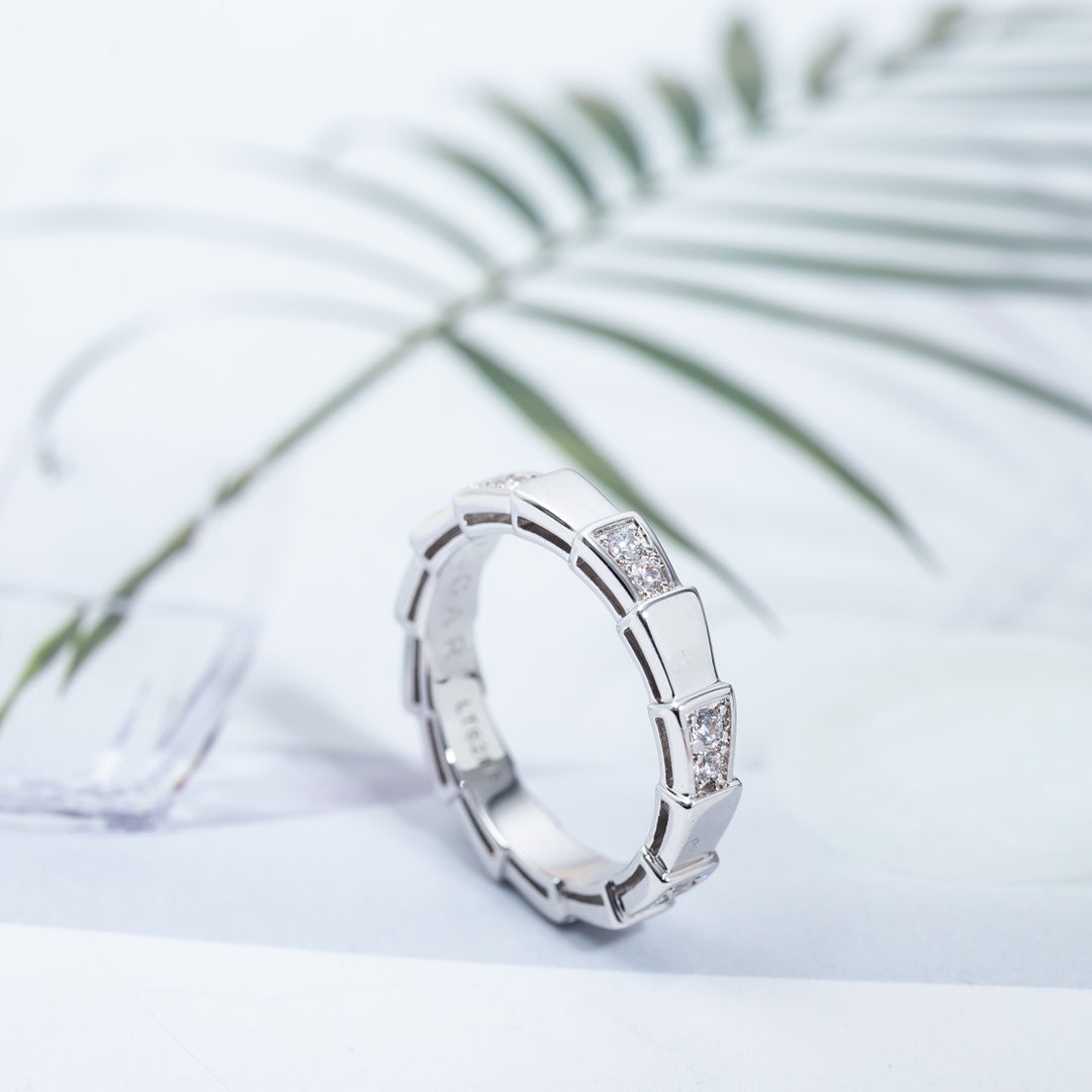 [⭐Lioran]SERPENTI RING SILVER  3MM