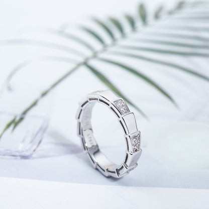 [⭐Lioran]SERPENTI RING SILVER  3MM
