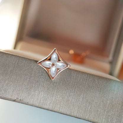[⭐Lioran]STAR MOP PINK GOLD EARRINGS