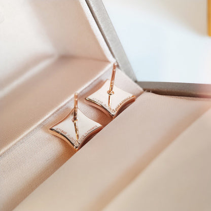 [⭐Lioran]STAR MOP PINK GOLD EARRINGS