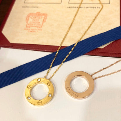 [⭐Lioran]LOVE NECKLACE 16MM 3 DIAMONDS