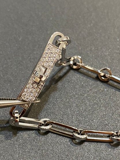 [⭐Lioran]CHAINE BRACELET SMALL MODEL DIAMOND
