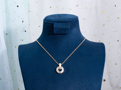 [⭐Lioran]GARI NECKLACE PINK GOLD MOP