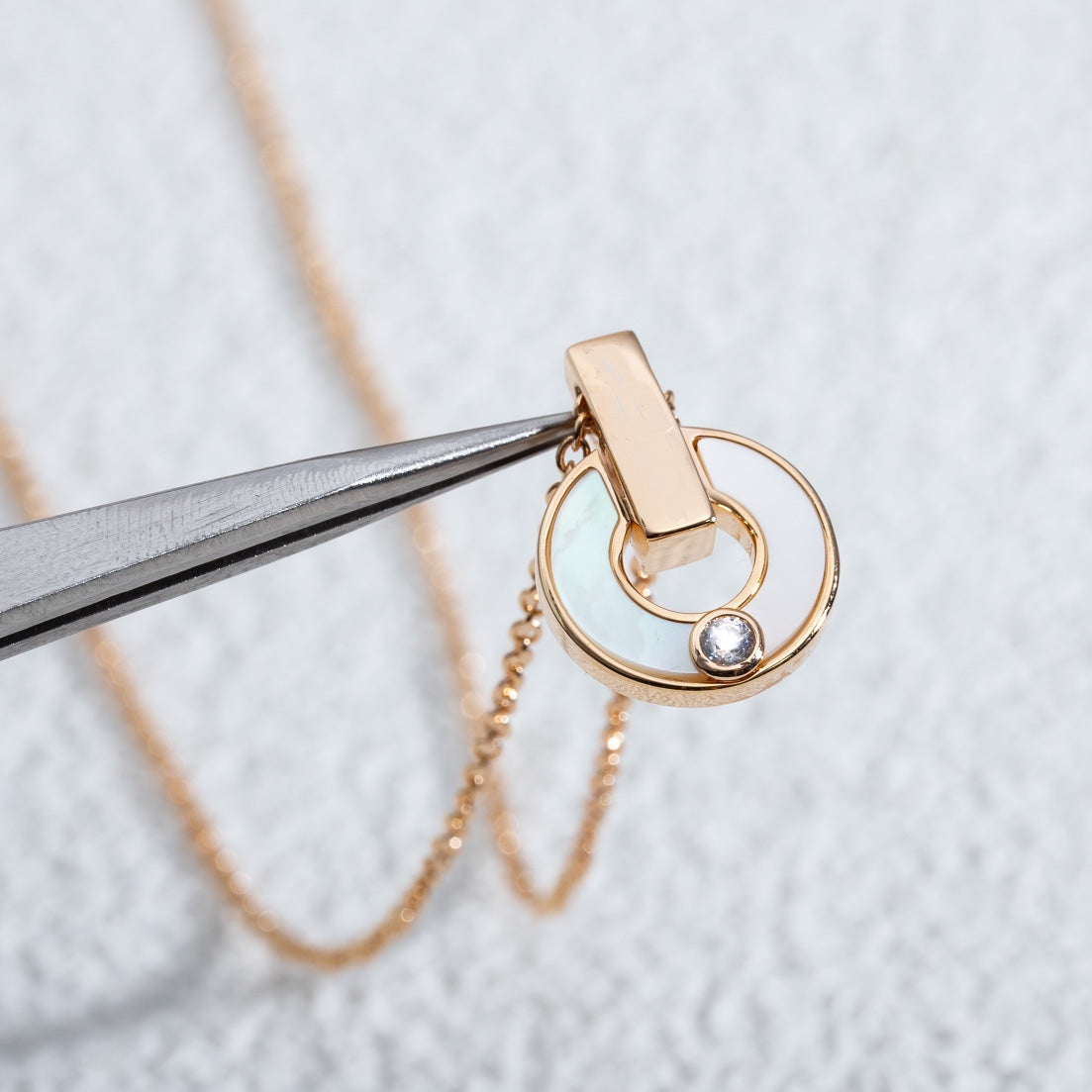[⭐Lioran]GARI NECKLACE PINK GOLD MOP