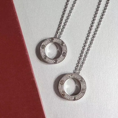 [⭐Lioran]LOVE NECKLACE ADJUSTABLE SILVER