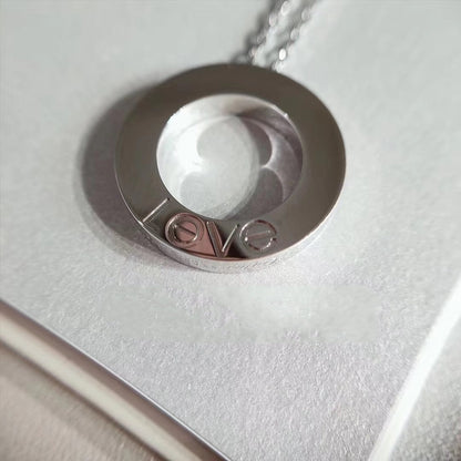 [⭐Lioran]LOVE NECKLACE ADJUSTABLE SILVER