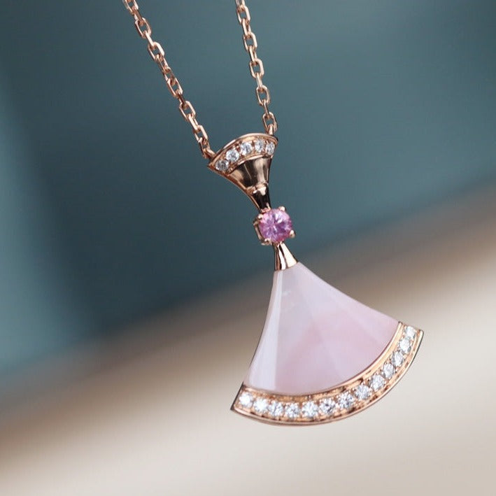 [⭐Lioran]DREAM NECKLACE PINK MOP DIAMOND