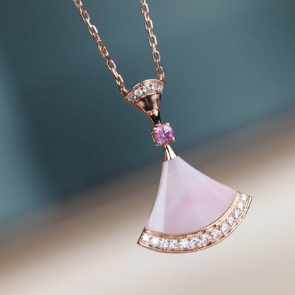 [⭐Lioran]DREAM NECKLACE PINK MOP DIAMOND