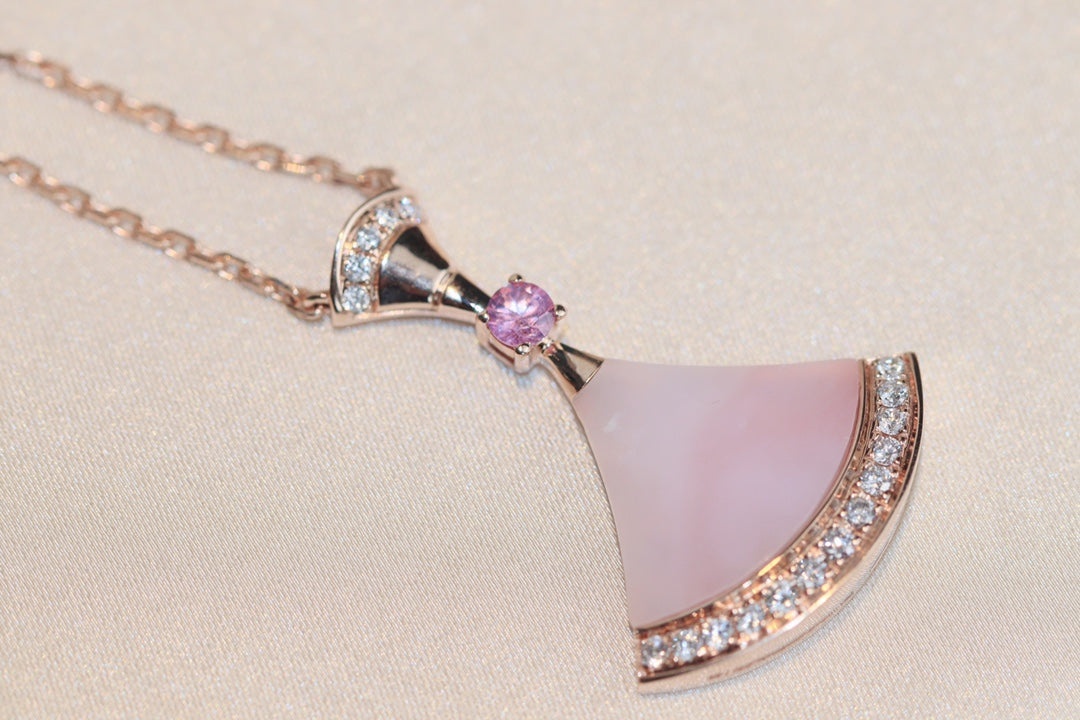 [⭐Lioran]DREAM NECKLACE PINK MOP DIAMOND