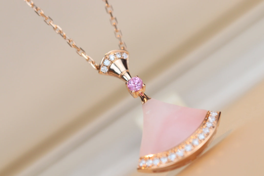 [⭐Lioran]DREAM NECKLACE PINK MOP DIAMOND