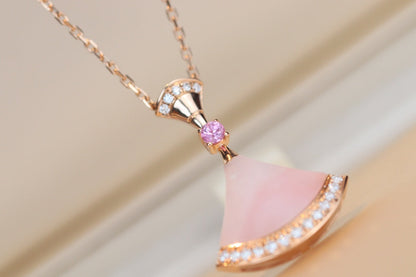 [⭐Lioran]DREAM NECKLACE PINK MOP DIAMOND