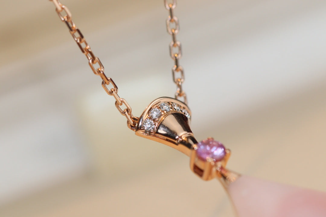 [⭐Lioran]DREAM NECKLACE PINK MOP DIAMOND