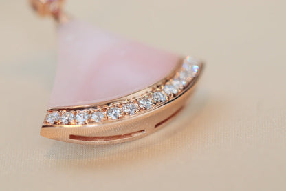 [⭐Lioran]DREAM NECKLACE PINK MOP DIAMOND