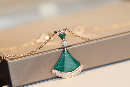 [⭐Lioran]DREAM NECKLACE MALACHITE DIAMOND
