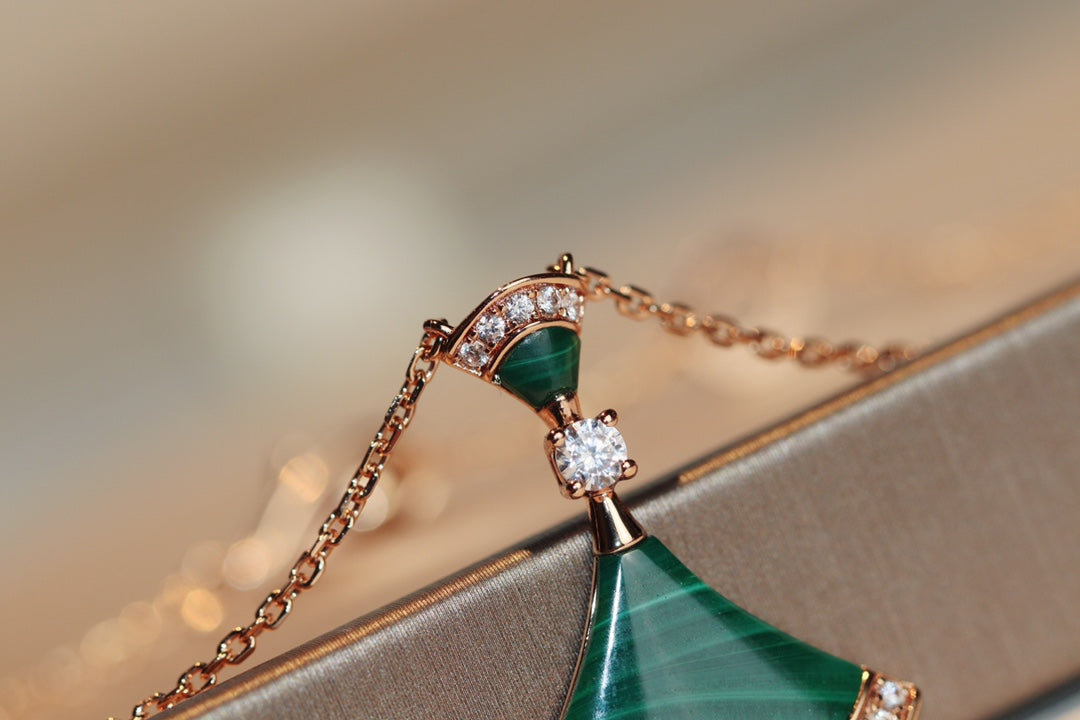 [⭐Lioran]DREAM NECKLACE MALACHITE DIAMOND