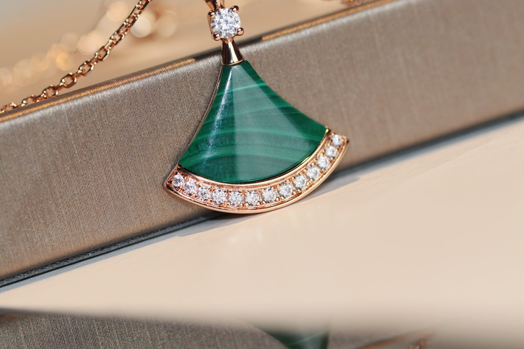 [⭐Lioran]DREAM NECKLACE MALACHITE DIAMOND