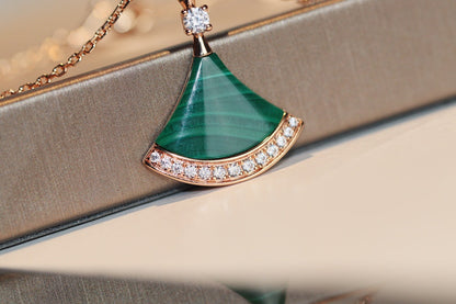 [⭐Lioran]DREAM NECKLACE MALACHITE DIAMOND