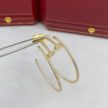 [⭐Lioran]JUSTE EARRINGS FULL DIAMONDS 1.8MM