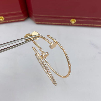 [⭐Lioran]JUSTE EARRINGS FULL DIAMONDS 1.8MM