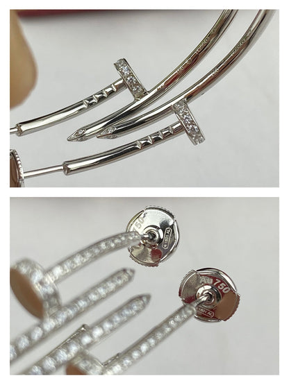 [⭐Lioran]JUSTE EARRINGS FULL DIAMONDS 1.8MM