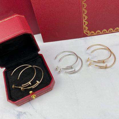 [⭐Lioran]JUSTE EARRINGS FULL DIAMONDS 1.8MM