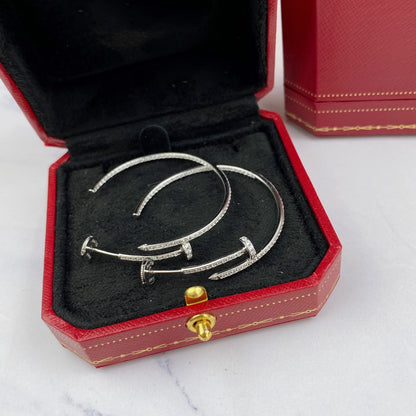 [⭐Lioran]JUSTE EARRINGS FULL DIAMONDS 1.8MM