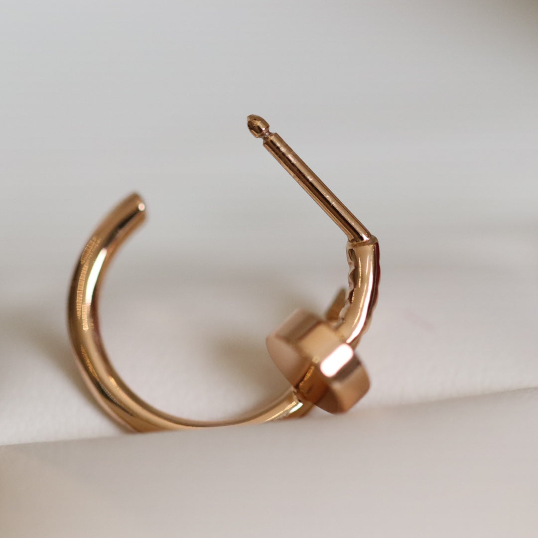 [⭐Lioran]JUSTE EARRINGS PINK GOLD
