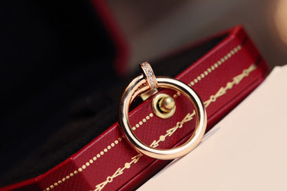 [⭐Lioran]JUSTE RING 2.65MM PINK GOLD DIAMOND