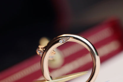 [⭐Lioran]JUSTE RING 2.65MM PINK GOLD DIAMOND