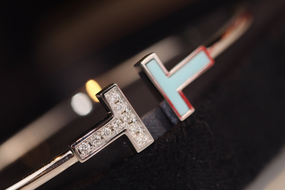 [Lioran]T BRACELET 1.8MM TURQUOISE DIAMOND SILVER