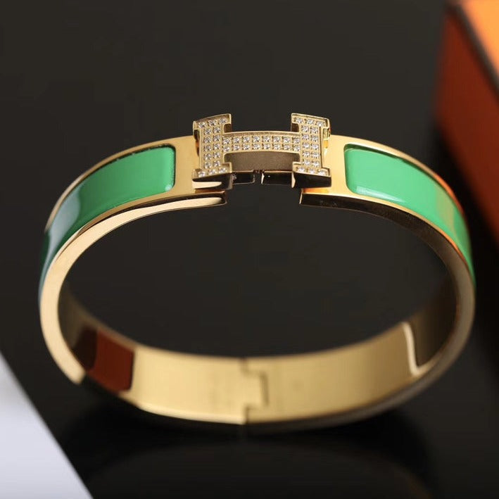 [⭐Lioran]H BRACELET GOLD DIAMOND