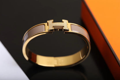 [⭐Lioran]H BRACELET GOLD DIAMOND