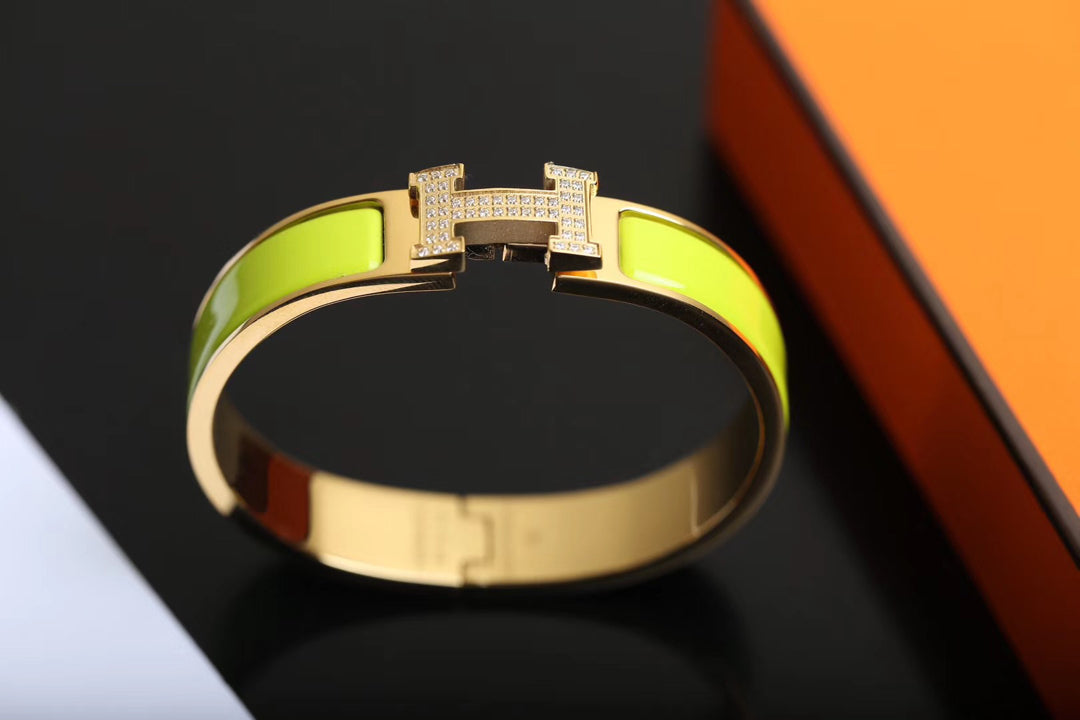 [⭐Lioran]H BRACELET GOLD DIAMOND