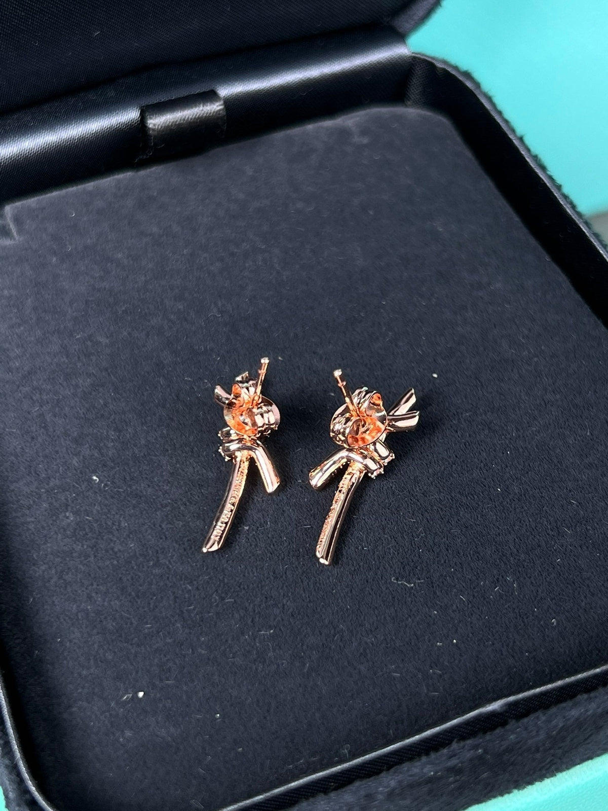 [Lioran]KNOT EARRINGS PINK GOLD DIAMOND