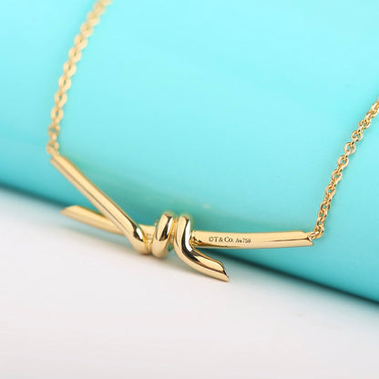 [Lioran]KNOT NECKLACE GOLD